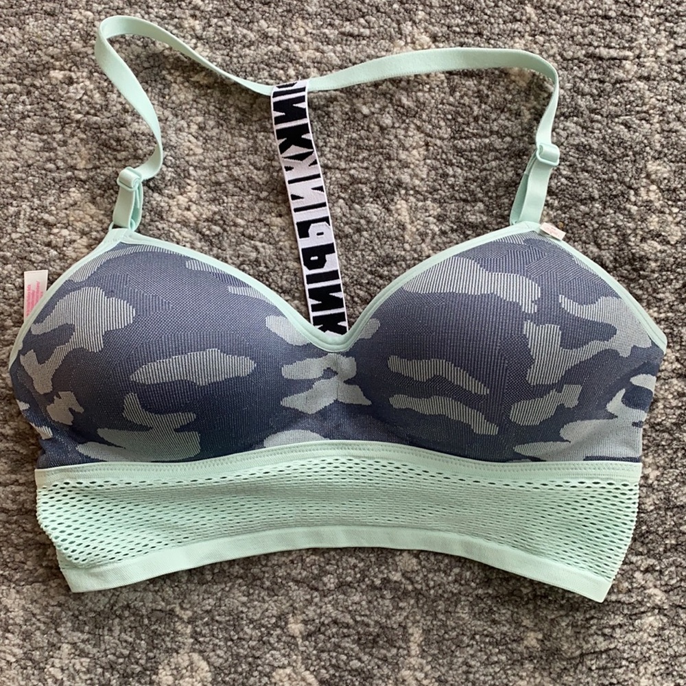 NWT New Victoria’s Secret Pink Mint Bralette M